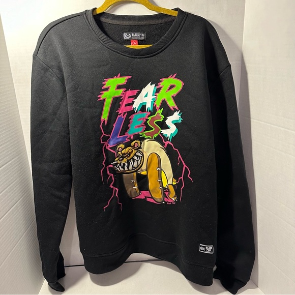 Black Pike XL men’s “Fear Less” sweatshirt - Picture 1 of 7